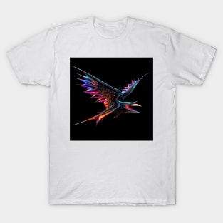 Metal Bird Neon Art 1 T-Shirt